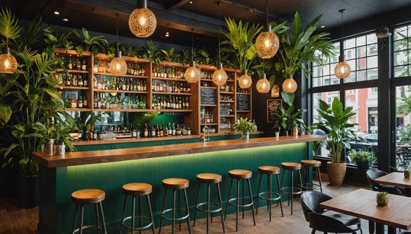 Comment créer une ambiance de jungle urbaine dans un bar tropical?
