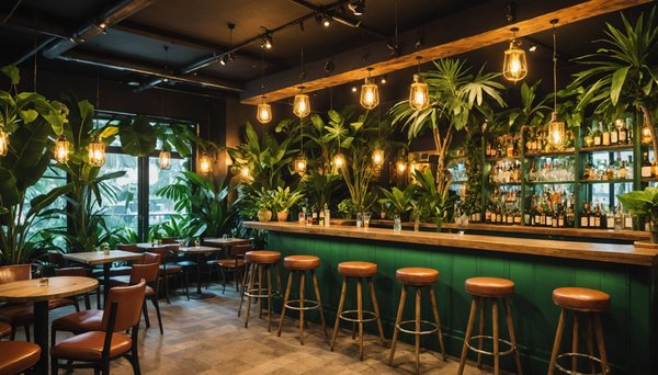 Comment créer une ambiance de jungle urbaine dans un bar tropical?